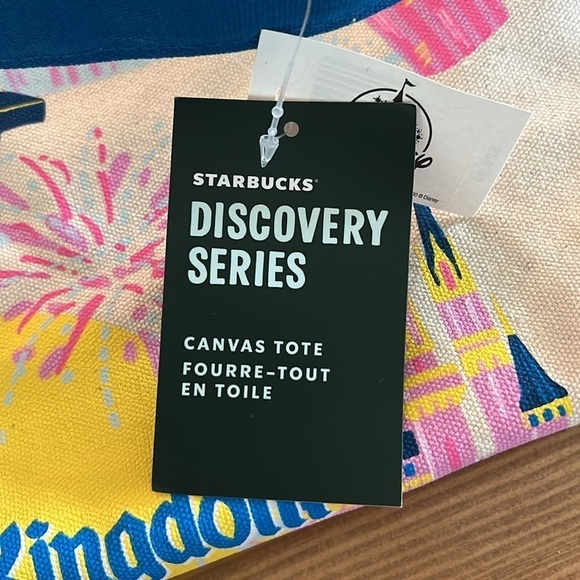 NWT Disney Parks Starbucks Magic Kingdom Discovery Series Canvas Tote WDW - Picture 17 of 17